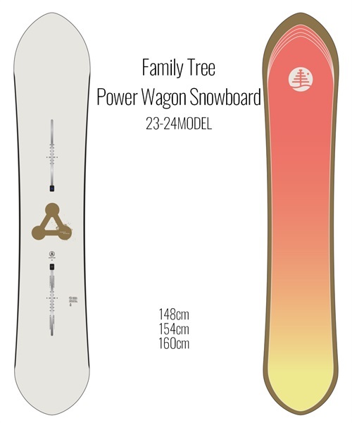 スノーボード 板 メンズ BURTON  23899100000 Family Tree Power Wagon Snowboard 23-24モデル KK A26(ONECOLOR-148cm)