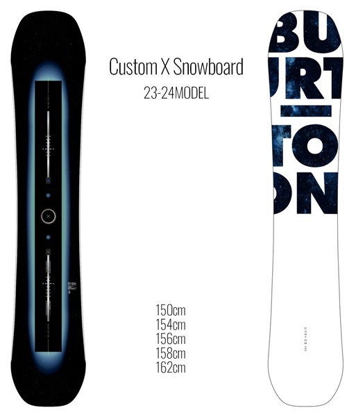スノーボード 板 メンズ BURTON バートン 10689110000 Custom X Snowboard 23-24モデル ムラサキスポーツ KK A26(ONECOLOR-150cm)