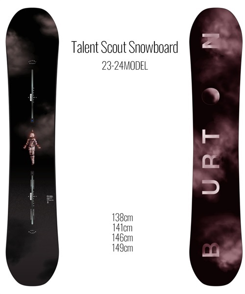 スノーボード 板 レディース BURTON  13218109000 Talent Scout Snowboard 23-24モデル ムラサキスポーツ KK A26(ONECOLOR-138cm)