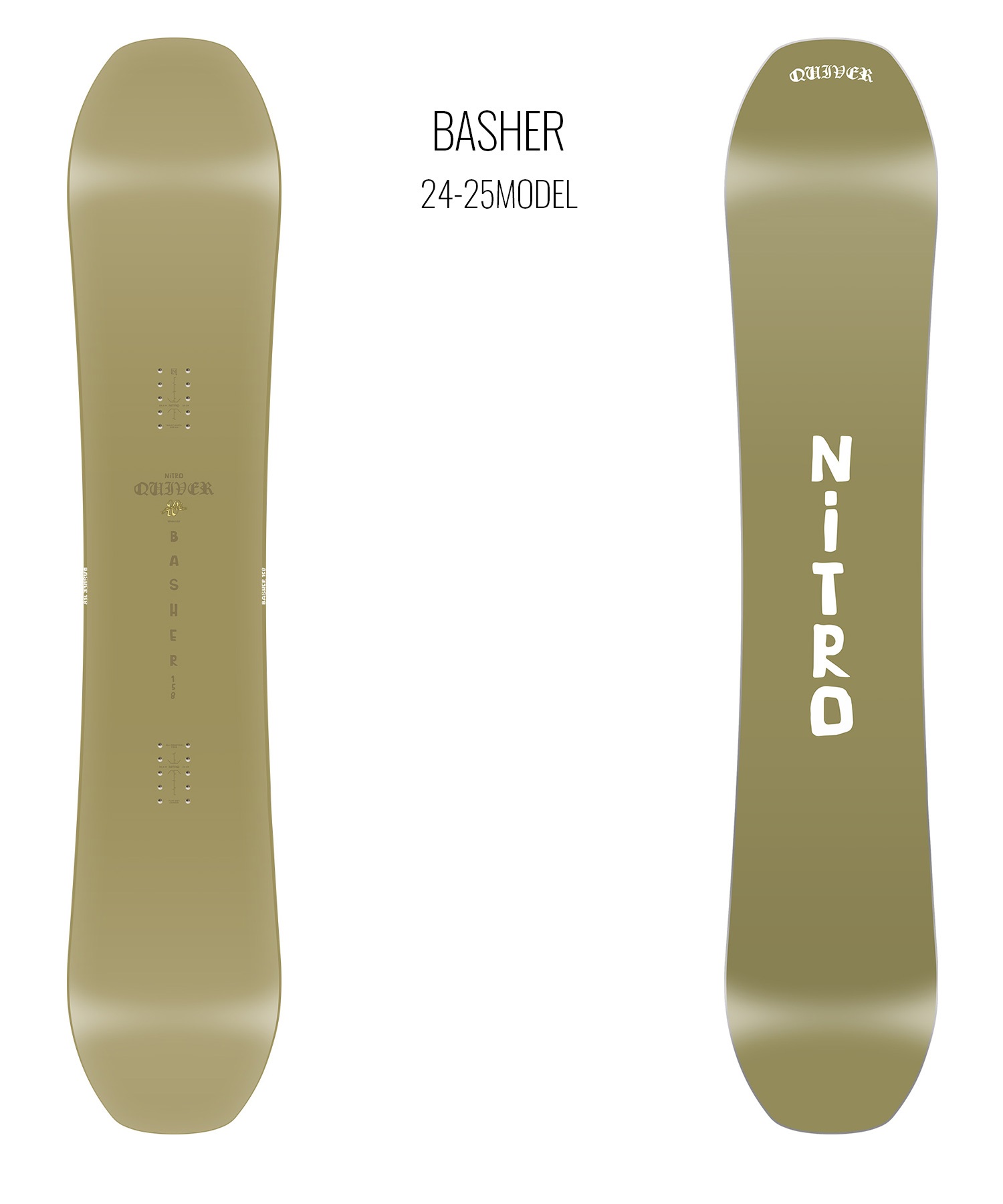 【早期購入】NITRO ナイトロ スノーボード 板 メンズ Quiver BASHER ムラサキスポーツ 24-25モデル LL A26(ONECOLOR-158wcm)