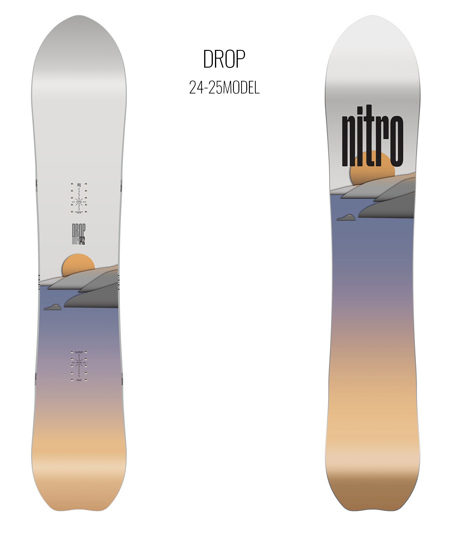 【早期購入】NITRO ナイトロ スノーボード 板 レディース DROP ムラサキスポーツ 24-25モデル LL A26(ONECOLOR-142cm)