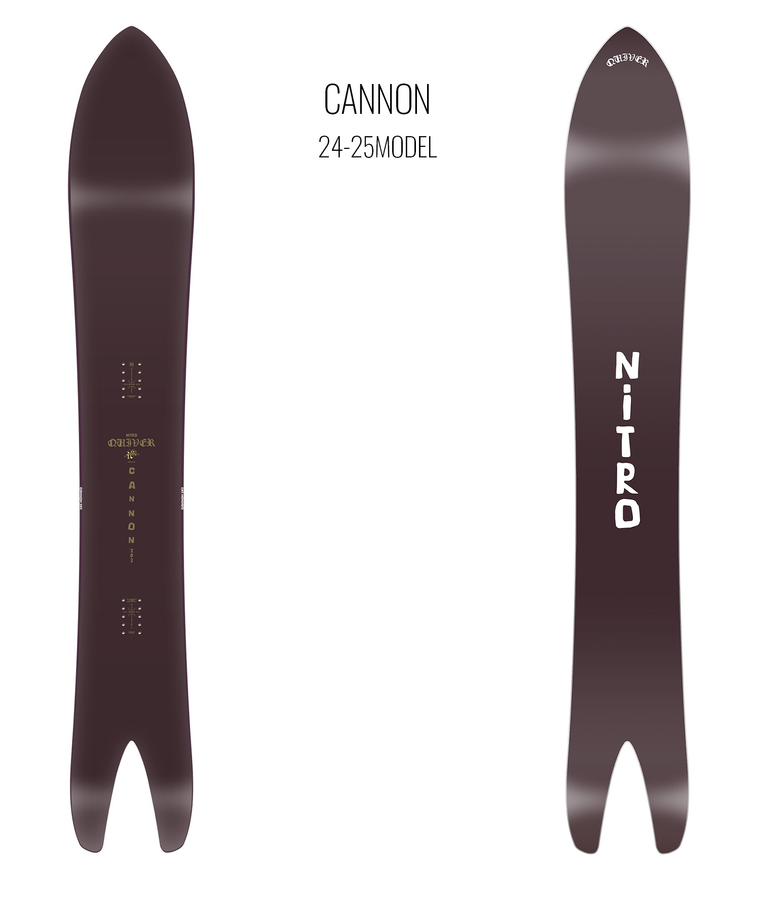 【早期購入】NITRO ナイトロ スノーボード 板 メンズ CANNON ムラサキスポーツ 24-25モデル LL A26(ONECOLOR-203cm)