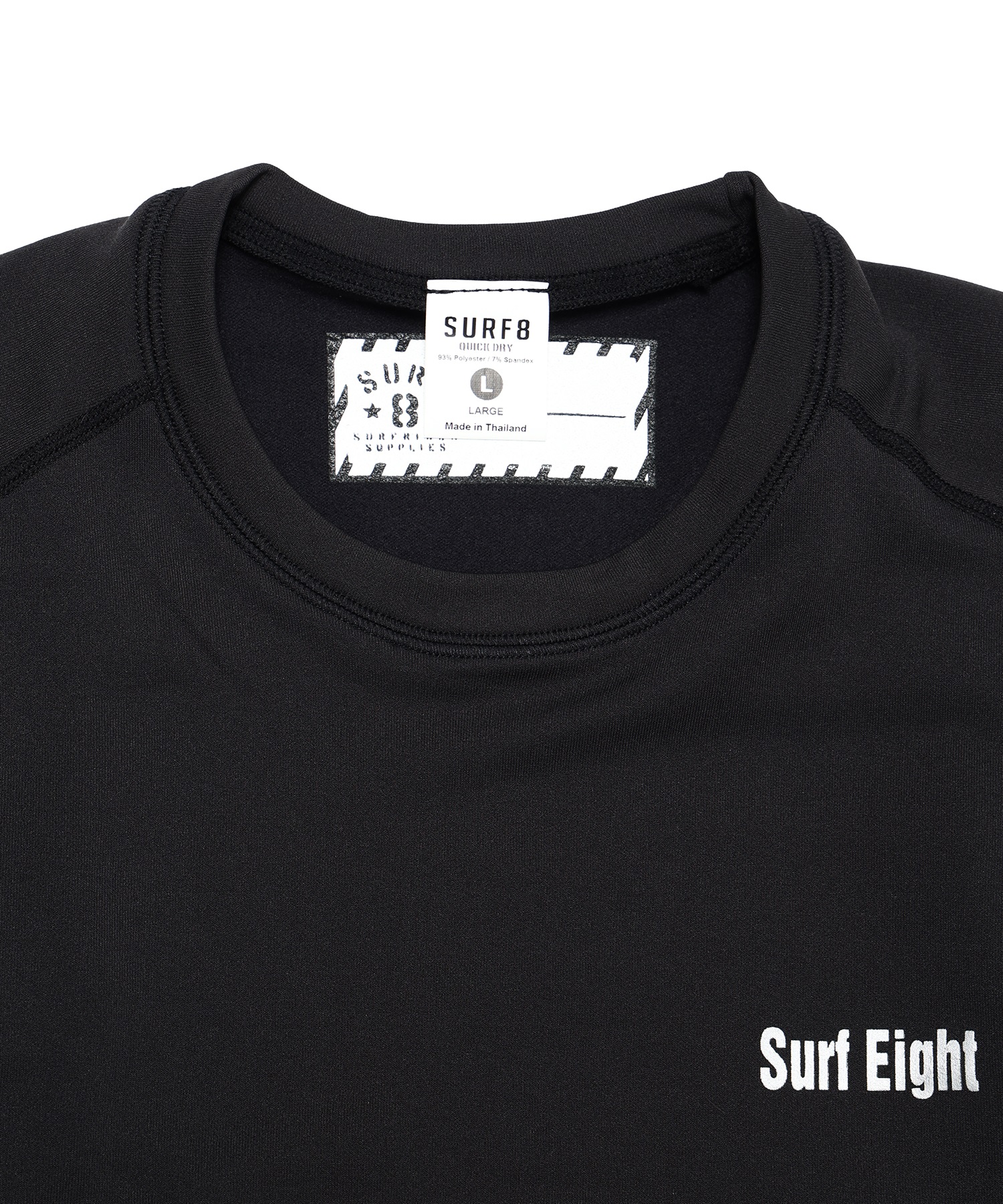 SURF8 サーフエイト QUICK DRY インナーロングスリーブシャツ QD006-23 サーフインナー(BLK-XS)