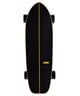 ロング スケートボード ランド スケート LAND SKATE  AKAW アカウ MARBLE WAVE BLACK 9.625inch KK J5(BLK-ONESIZE)