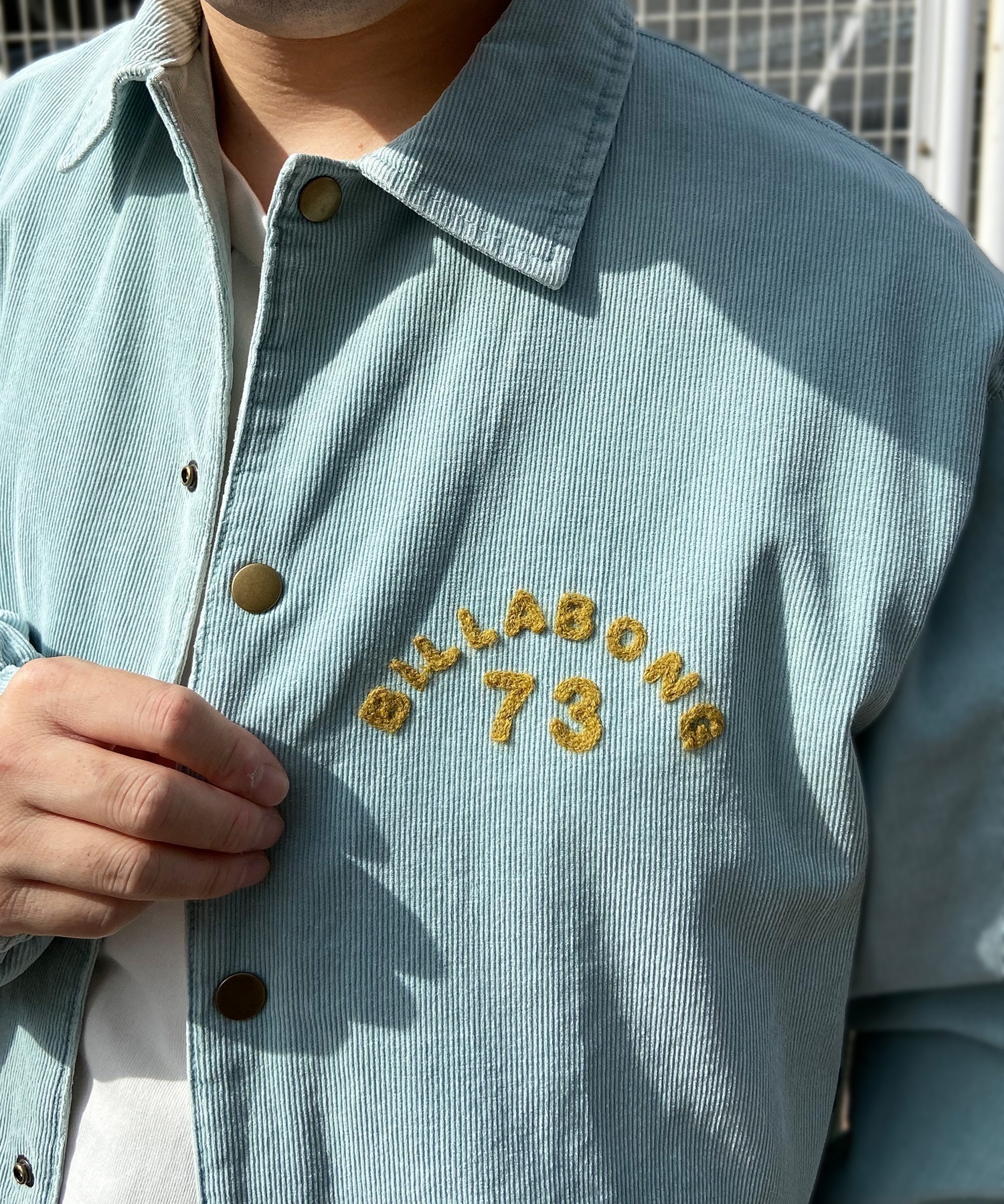 BILLABONG/ビラボン メンズ コーチジャケット コーデュロイ チェーン刺繍 バックロゴ BE011-750(MST-M)