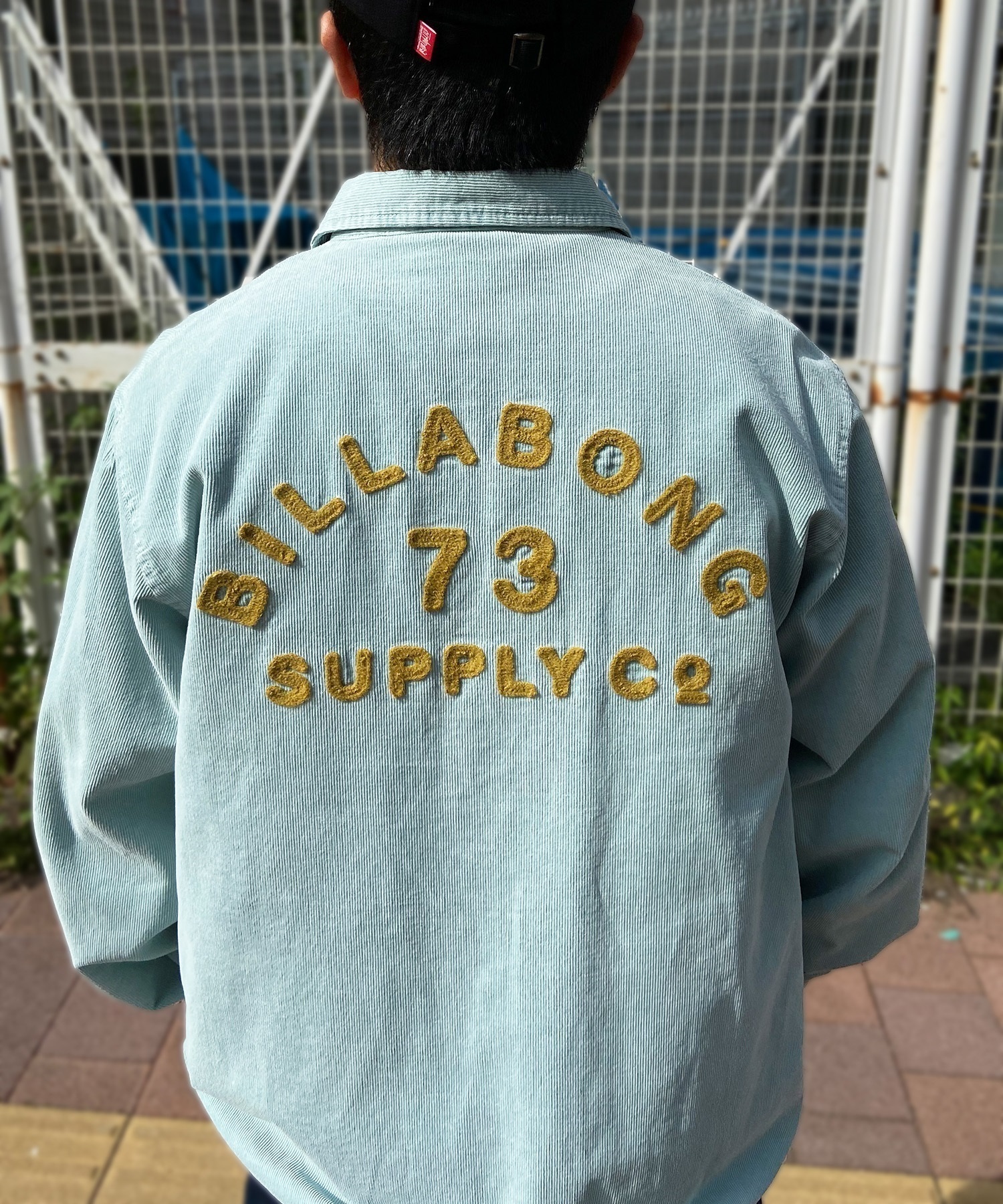 BILLABONG/ビラボン メンズ コーチジャケット コーデュロイ チェーン刺繍 バックロゴ BE011-750(KHA-M)