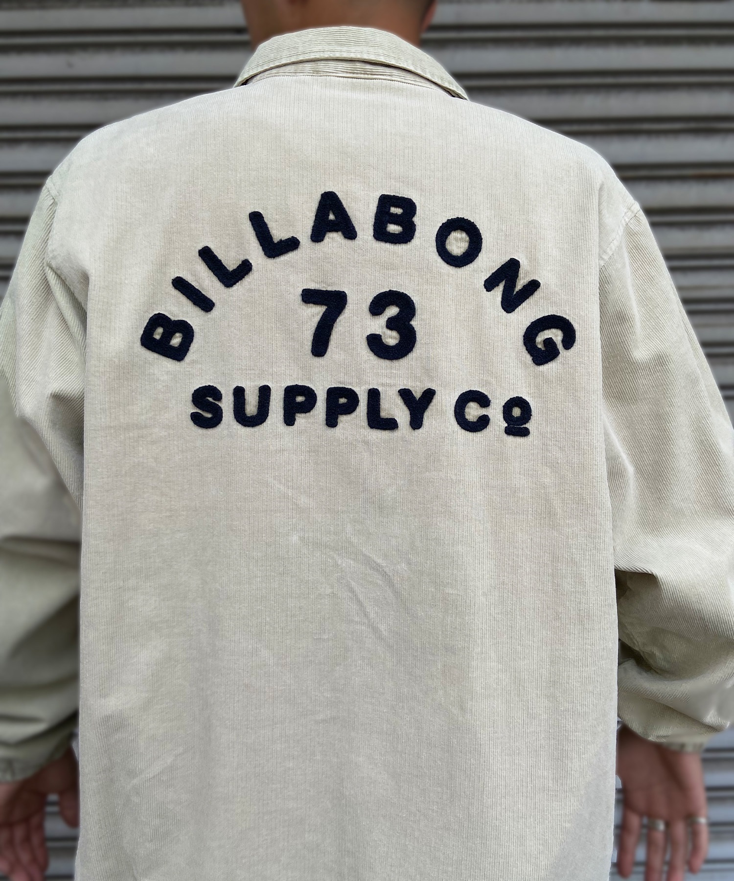 BILLABONG/ビラボン メンズ コーチジャケット コーデュロイ チェーン刺繍 バックロゴ BE011-750(MST-M)
