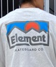 ELEMENT エレメント メンズ トレーナー クルーネック スウェット バックプリント サイドポケット 裏毛 BE021-006(WHH-M)