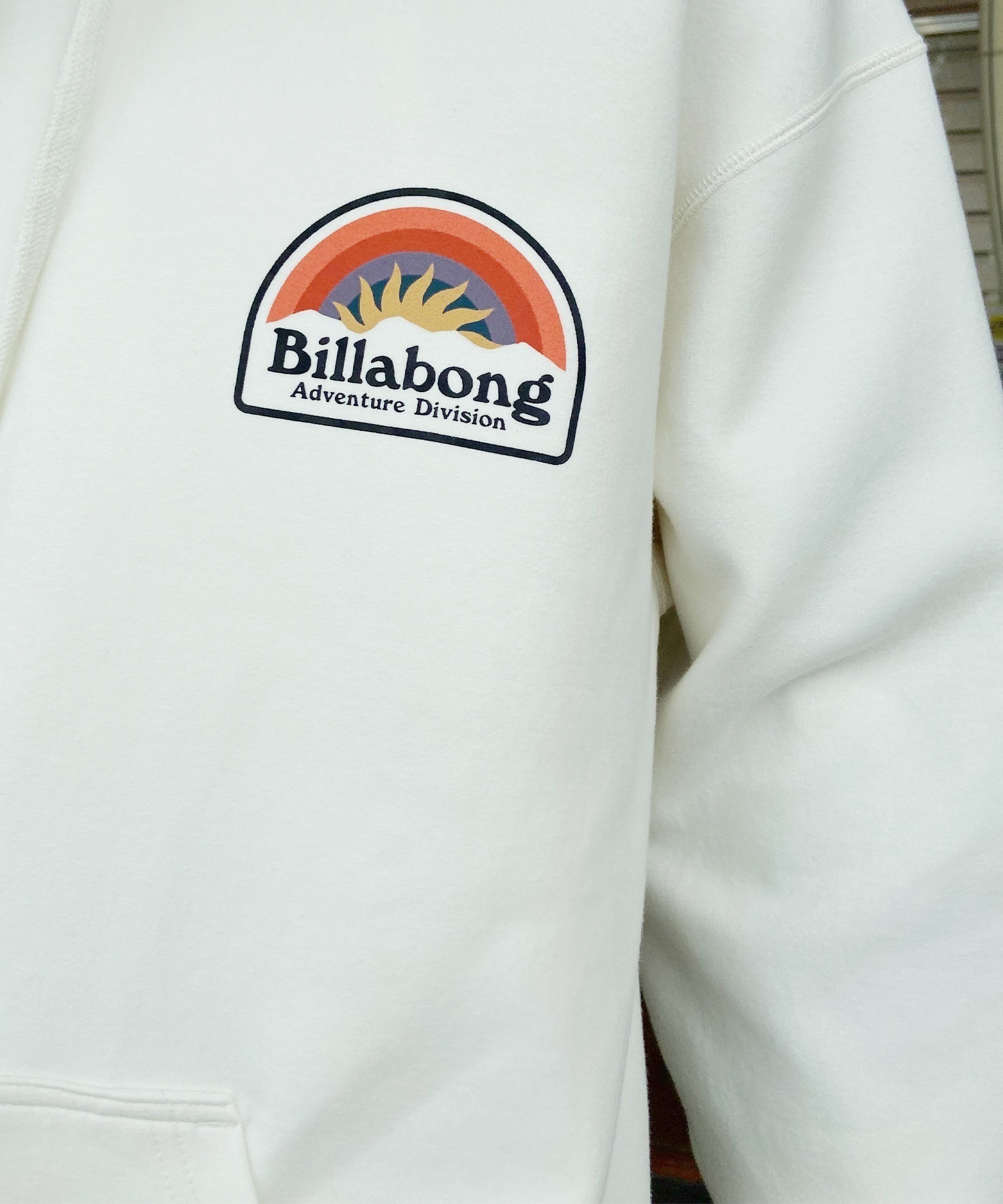 BILLABONG/ビラボン メンズ パーカー プルオーバー スウェット ダンボール素材 バックプリント オーバーサイズ BE011-006(BLA-M)