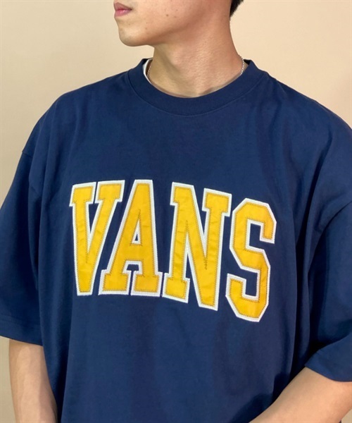 VANS バンズ 123R1010623 メンズ 半袖 Tシャツ ムラサキスポーツ限定 KK1 B24(NAVY-M)