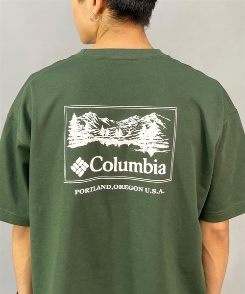 Columbia コロンビア SUNRISE EDGE GRAPHIC SS TEE サンライズエッジグラフィックショートスリーブTシャツ PM0749 半袖 Tシャツ KK1(370-M)