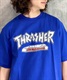 【マトメガイ対象】THRASHER スラッシャー NO PARKING THMM-005 メンズ 半袖 Tシャツ カットソー ムラサキスポーツ限定 KK1 C21(S.BLK-M)