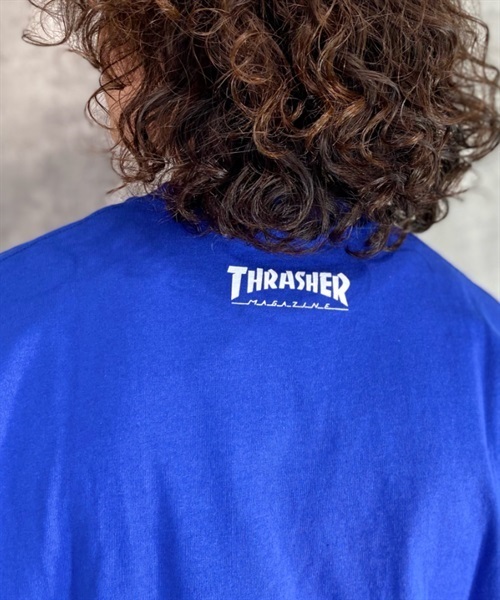 【マトメガイ対象】THRASHER スラッシャー NO PARKING THMM-005 メンズ 半袖 Tシャツ カットソー ムラサキスポーツ限定 KK1 C21(S.BLK-M)