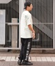 adidas アディダス メンズ 半袖 Tシャツ ワンポイントロゴ バックプリント オーバーサイズ JSY30(BK/WT-M)