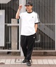 adidas アディダス メンズ 半袖 Tシャツ 3ST スリーストライプス ルーズフィット JUH48(WT/BK-M)