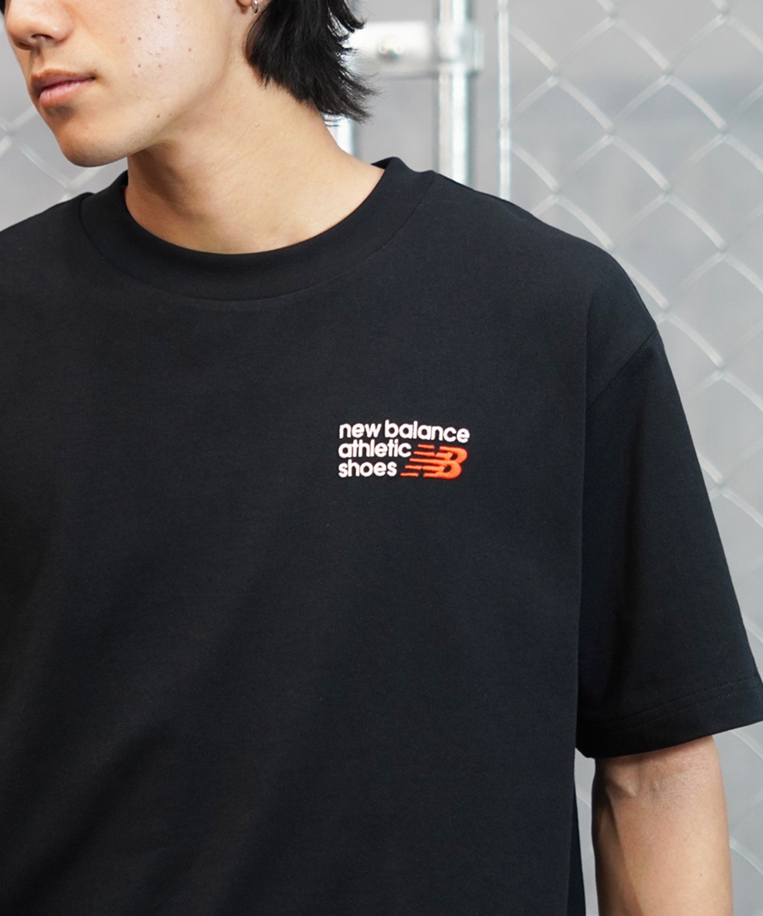 【マトメガイ対象】new balance ニューバランス メンズ 半袖Tシャツ ワンポイント ブランドロゴ MT41908(SST-M)