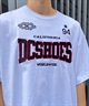 DC ディーシー DST242012 メンズ 半袖 Tシャツ 刺繍ロゴ ドロップショルダー(WHT-M)