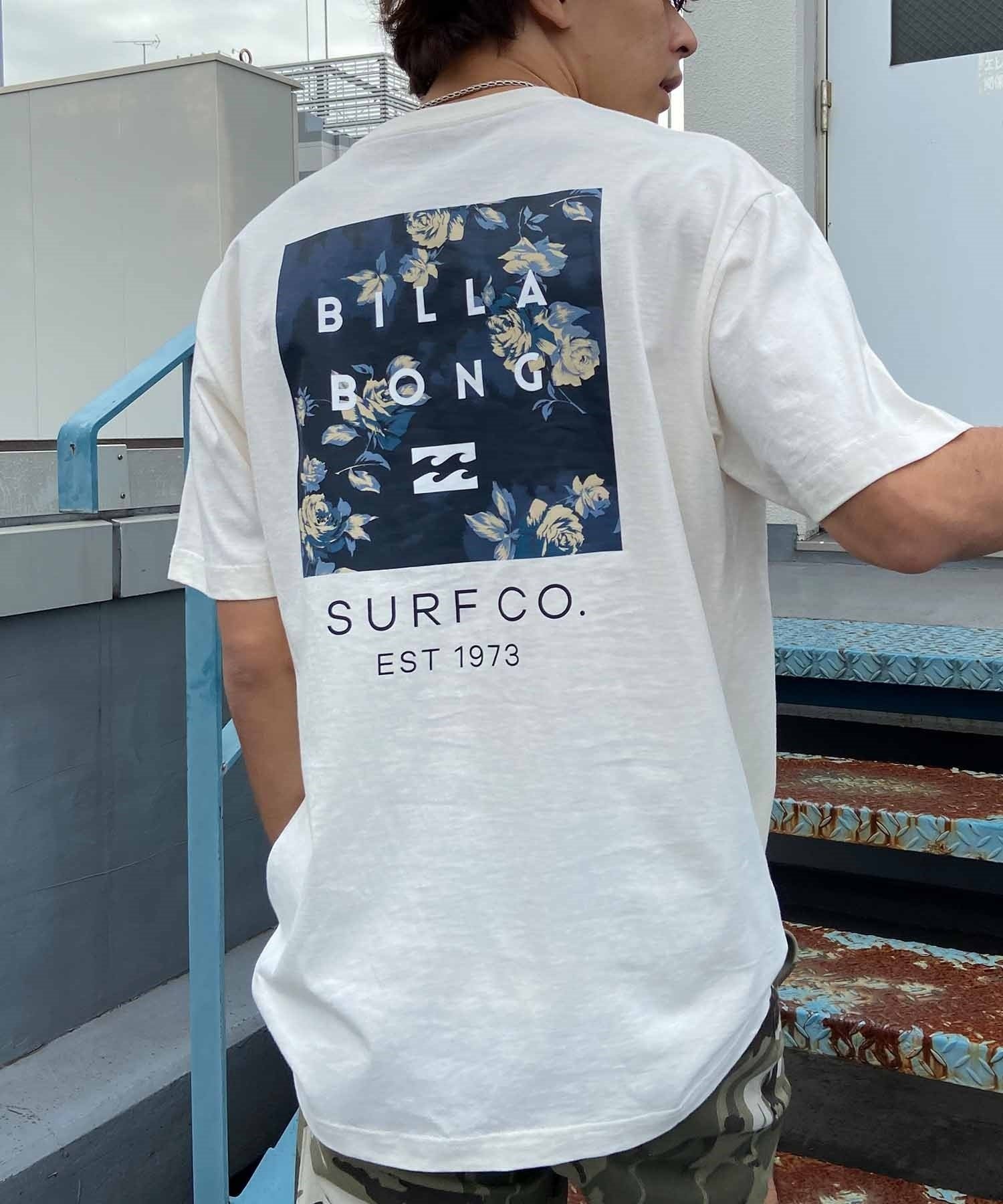 BILLABONG ビラボン BACK SQUARE Tシャツ 半袖 メンズ バックプリント BE011-203(WHT-M)