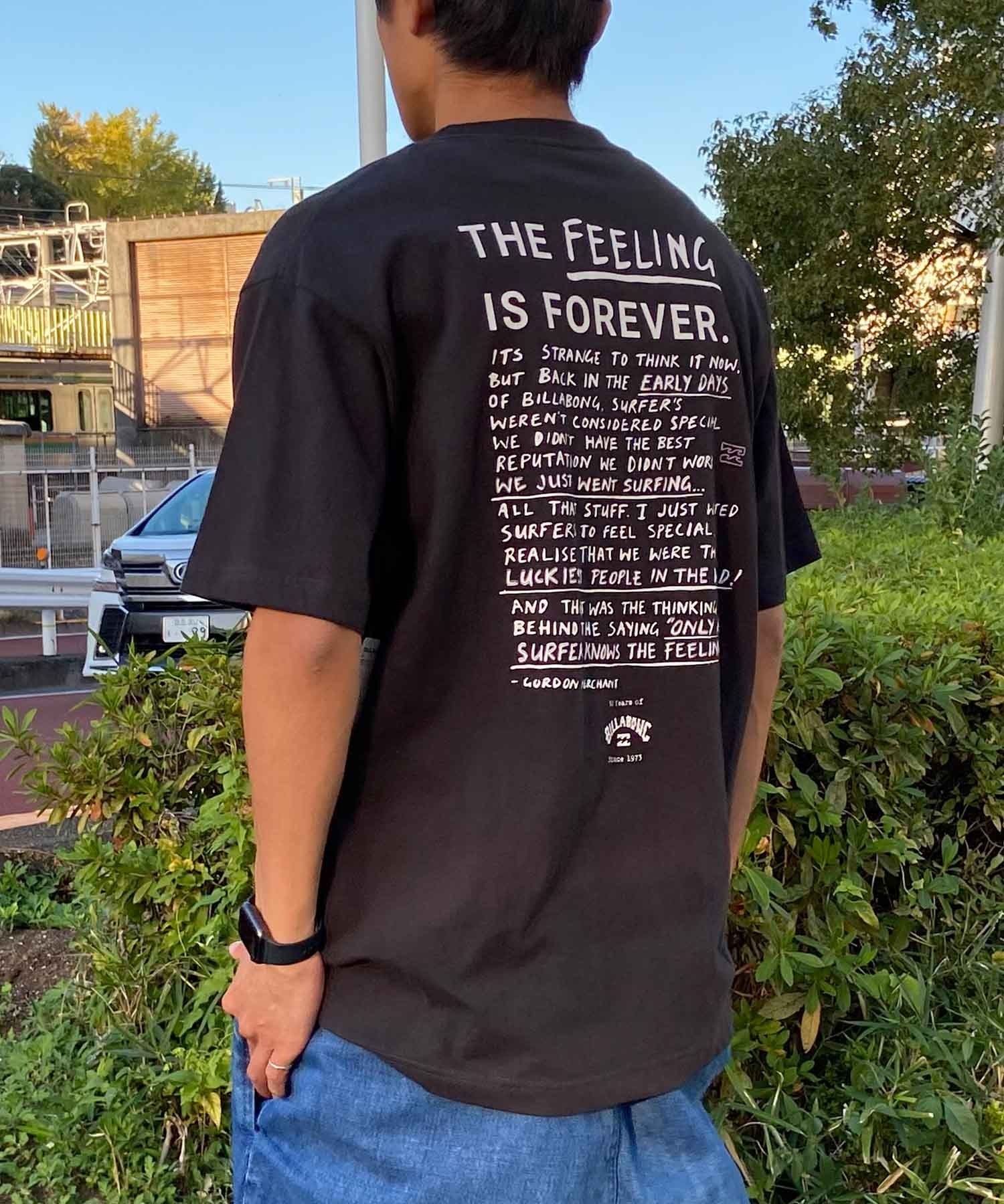【マトメガイ対象】BILLABONG ビラボン FEELING IS FOREVER メンズ Tシャツ 半袖 バックプリント BE011-210(OFW-M)