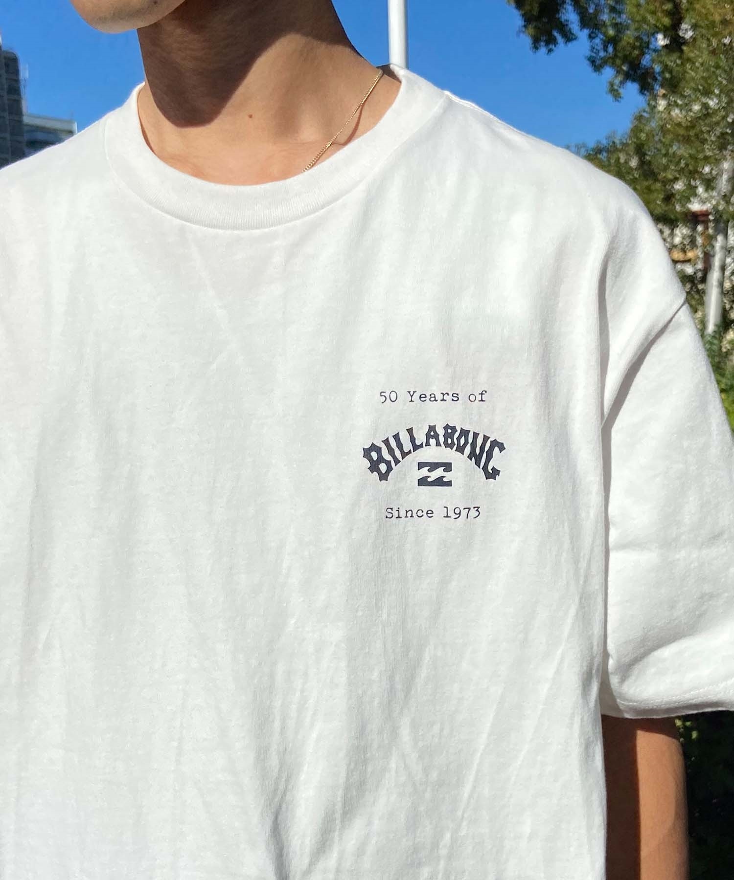 【マトメガイ対象】BILLABONG ビラボン FEELING IS FOREVER メンズ Tシャツ 半袖 バックプリント BE011-210(SAG-M)