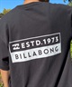 【マトメガイ対象】BILLABONG ビラボン DECALE WIDE メンズ Tシャツ 半袖 バックプリント BE011-212(BLK-M)