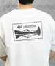 【ムラサキスポーツ限定】columbia コロンビア メンズ オーバーサイズ Tシャツ 半袖 UVケア バックプリント PM0941(100-M)