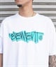 ELEMENT エレメント メンズ 半袖 Tシャツ タギング ロゴ プリント グラフィティ BE021-249(WHT-M)