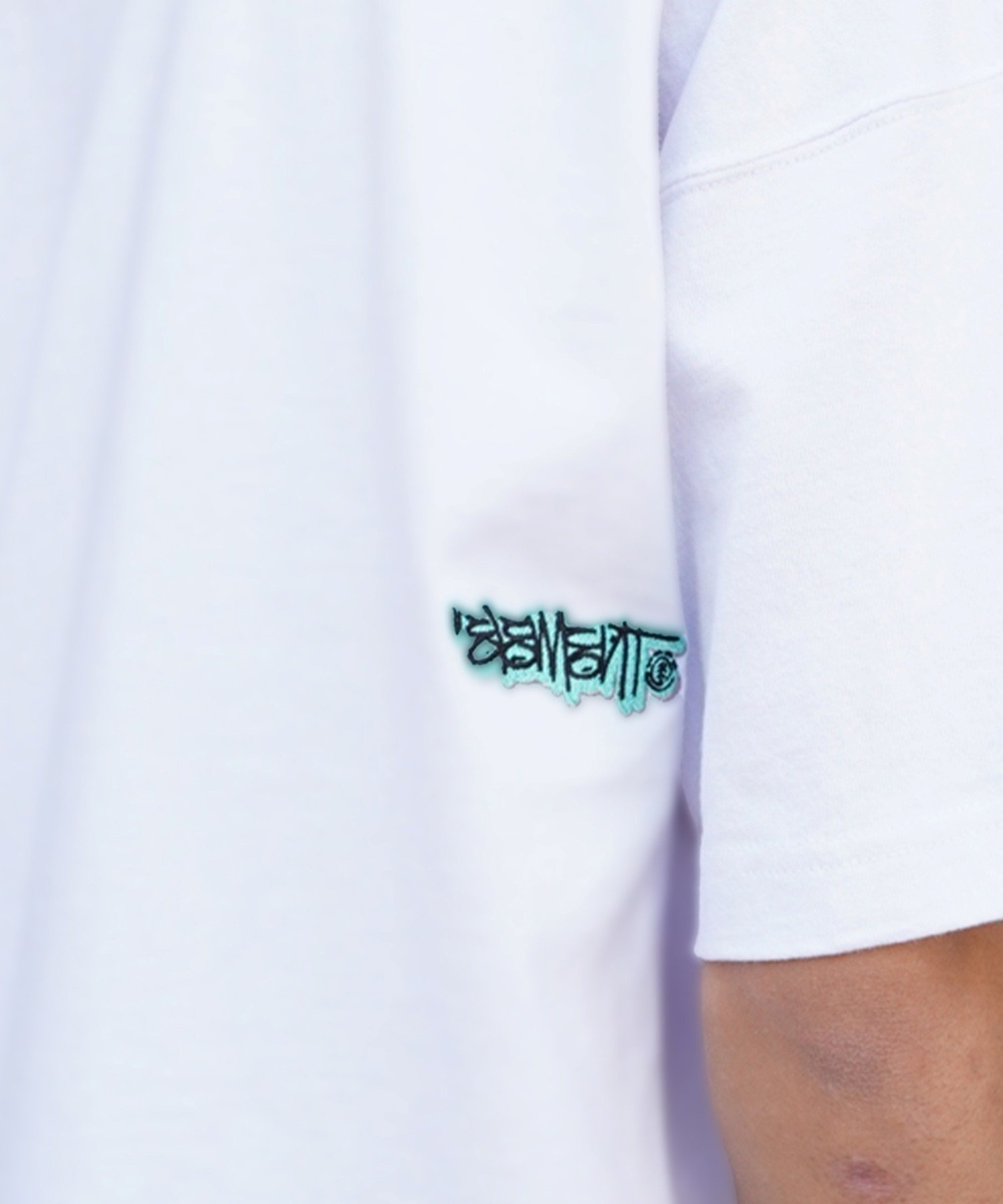 【マトメガイ対象】ELEMENT エレメント メンズ 半袖 Tシャツ タギング ロゴ プリント グラフィティ BE021-249(BEG-M)