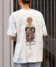 ELEMENT エレメント メンズ 半袖 Tシャツ オーバーサイズ バックプリント ティンバーロゴ ヴィンテージ風 死神モチーフ BE021-253(SBK-M)