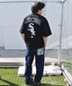 【ムラサキスポーツ限定】 NEW ERA ニューエラ SSOT メンズ 半袖 Tシャツ オーバーサイズ バックプリント MLB 14334730(BLK-M)