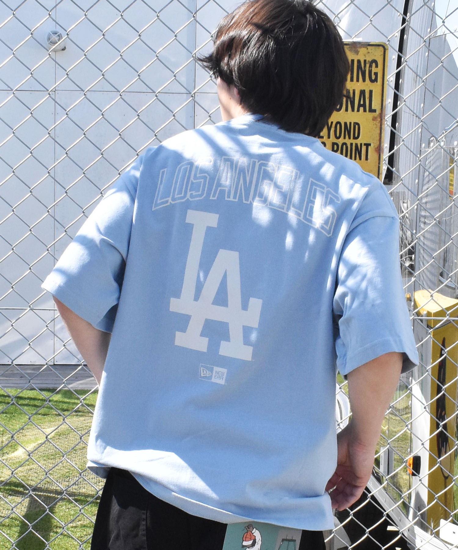 【ムラサキスポーツ限定】 NEW ERA ニューエラ SSOT メンズ 半袖 Tシャツ オーバーサイズ バックプリント MLB 14334729(NBLU-M)