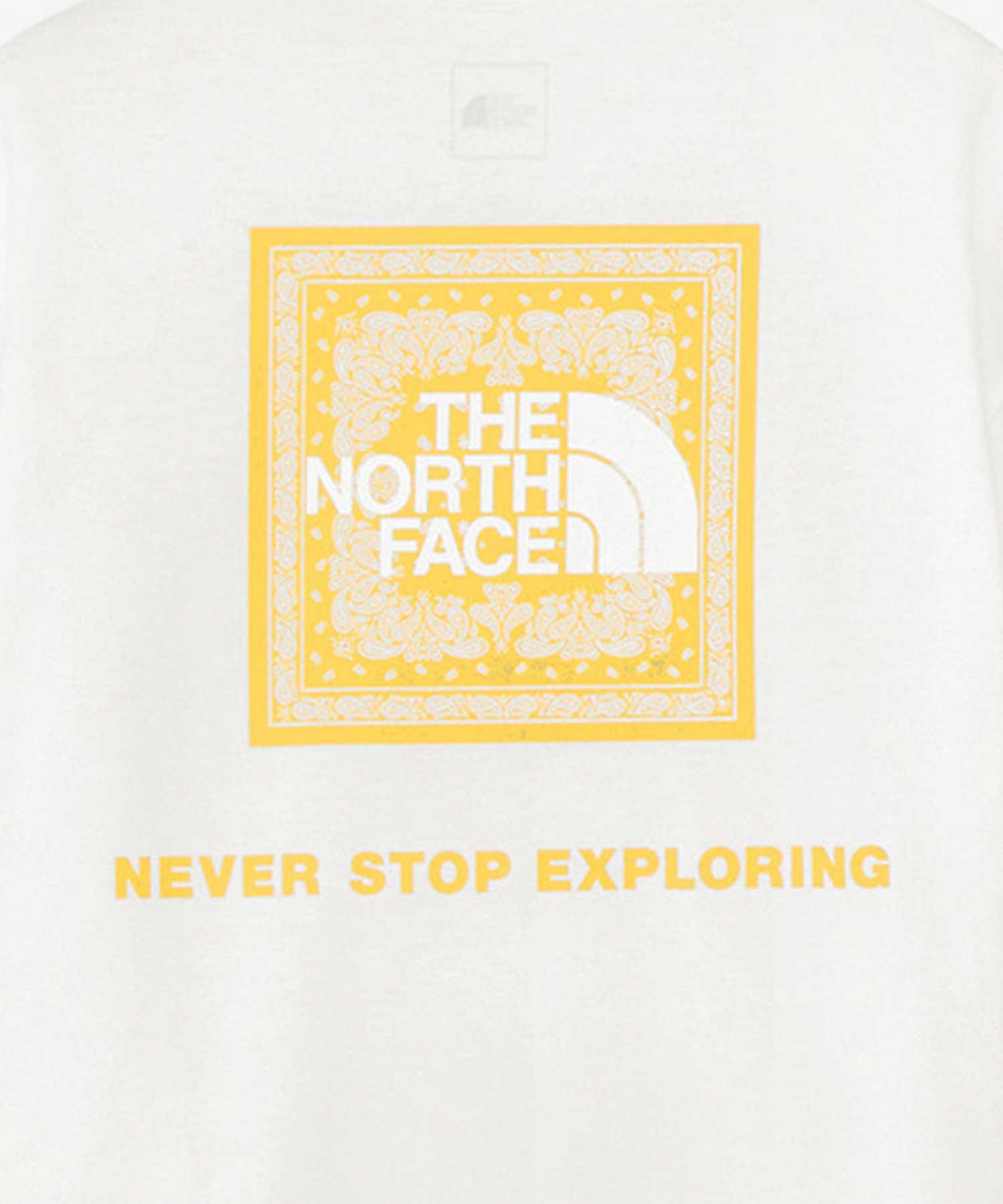 【マトメガイ対象】THE NORTH FACE ザ・ノース・フェイス メンズ 半袖 Tシャツ レギュラーシルエット バンダナ スクエアロゴ NT32446(W-S)