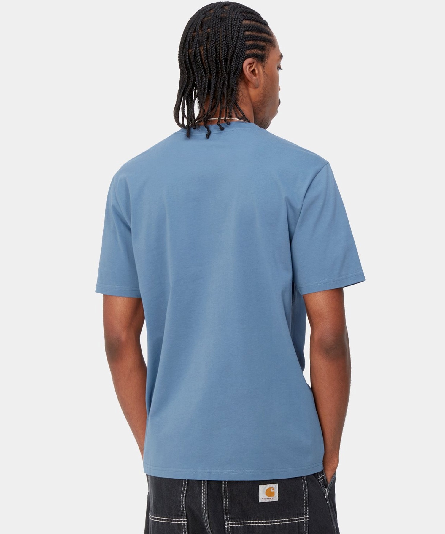 Carhartt WIP カーハートダブリューアイピー S S POCKET T-SHIRT メンズ 半袖Ｔシャツ ポケット I030434(BLUE-M)