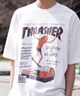 【マトメガイ対象】THRASHER スラッシャー メンズ 半袖 Tシャツ ピグメント染 MAGAZINE COVER THM-24SPSST05 ムラサキスポーツ限定(BLK-M)