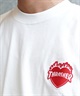 【マトメガイ対象】THRASHER スラッシャー メンズ 半袖 Tシャツ バーニングハートロゴ ワンポイント THM-24SPSST21 ムラサキスポーツ限定(WHT-M)