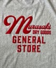 DEAR LAUREL ディアローレル メンズ 半袖 Tシャツ "Murasaki Dry Goods General Store" バックプリント 吸水速乾 D24S2101(GRY-M)
