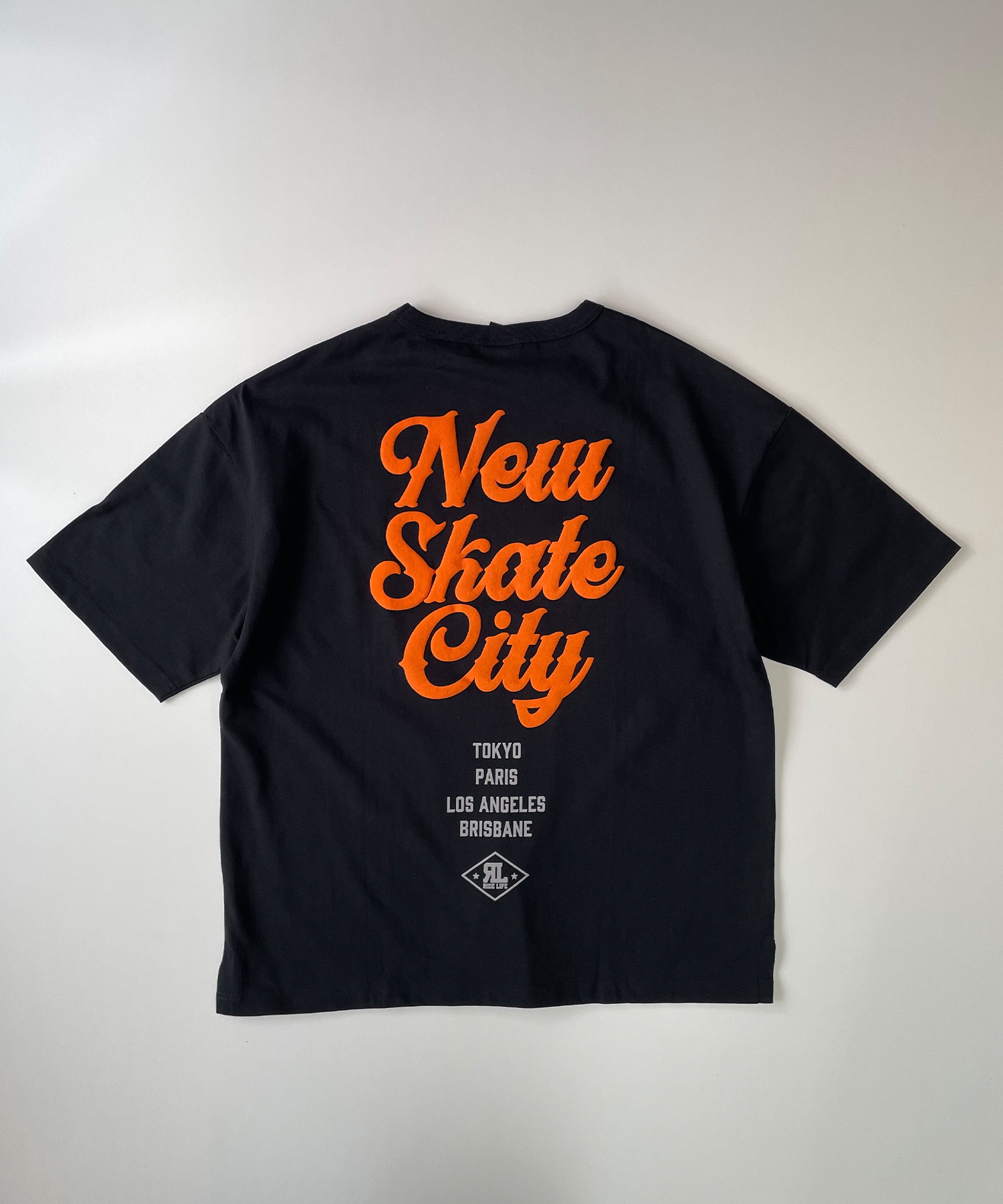 DEAR LAUREL ディアローレル メンズ 半袖 Tシャツ "New SkateCity" バックプリント 吸水速乾 D24S2102(GRY-M)