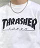 【マトメガイ対象】THRASHER スラッシャー TOKYOロゴ TH91419-TOKYO メンズ 半袖 Tシャツ ムラサキスポーツ限定(WHT-M)