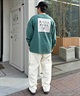 BILLABONG ビラボン BE011-054 メンズ 長袖 Tシャツ ヘビーウェイトロンT バックプリント ロゴ ロンT(WHT-M)