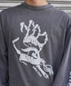 【ムラサキスポーツ限定】 SANTACRUZ サンタクルーズ ロンT フロントプリント ヴィンテージライク 502241405 メンズ 長袖 Tシャツ(P.BLK-M)