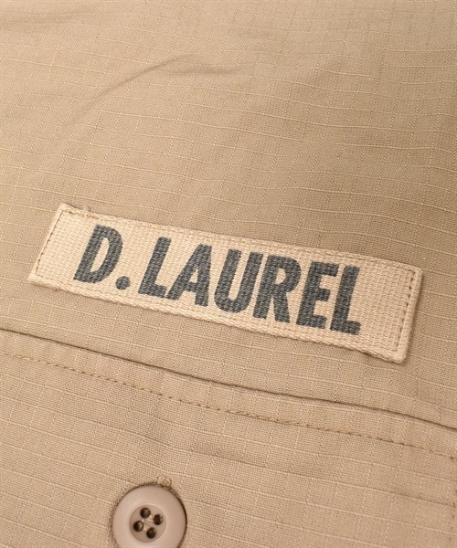 DEAR LAUREL ディアローレル D23S2401 メンズ 半袖 シャツ KK1 D5(BE-M)