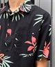 QUIKSILVER クイックシルバー メンズ 半袖 シャツ アロハシャツ 総柄 胸ポケット AQYWT03312(BKQ6-M)