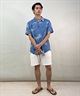 QUIKSILVER クイックシルバー メンズ 半袖 シャツ アロハシャツ 総柄 胸ポケット AQYWT03312(BKQ6-M)