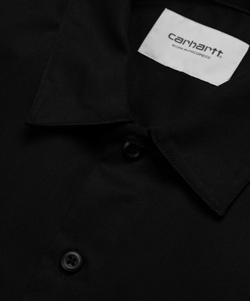 Carhartt WIP カーハートダブリューアイピー L/S MASTER SHIRT マスターシャツ I027579 メンズ 長袖 シャツ KK1 D26(BK-M)