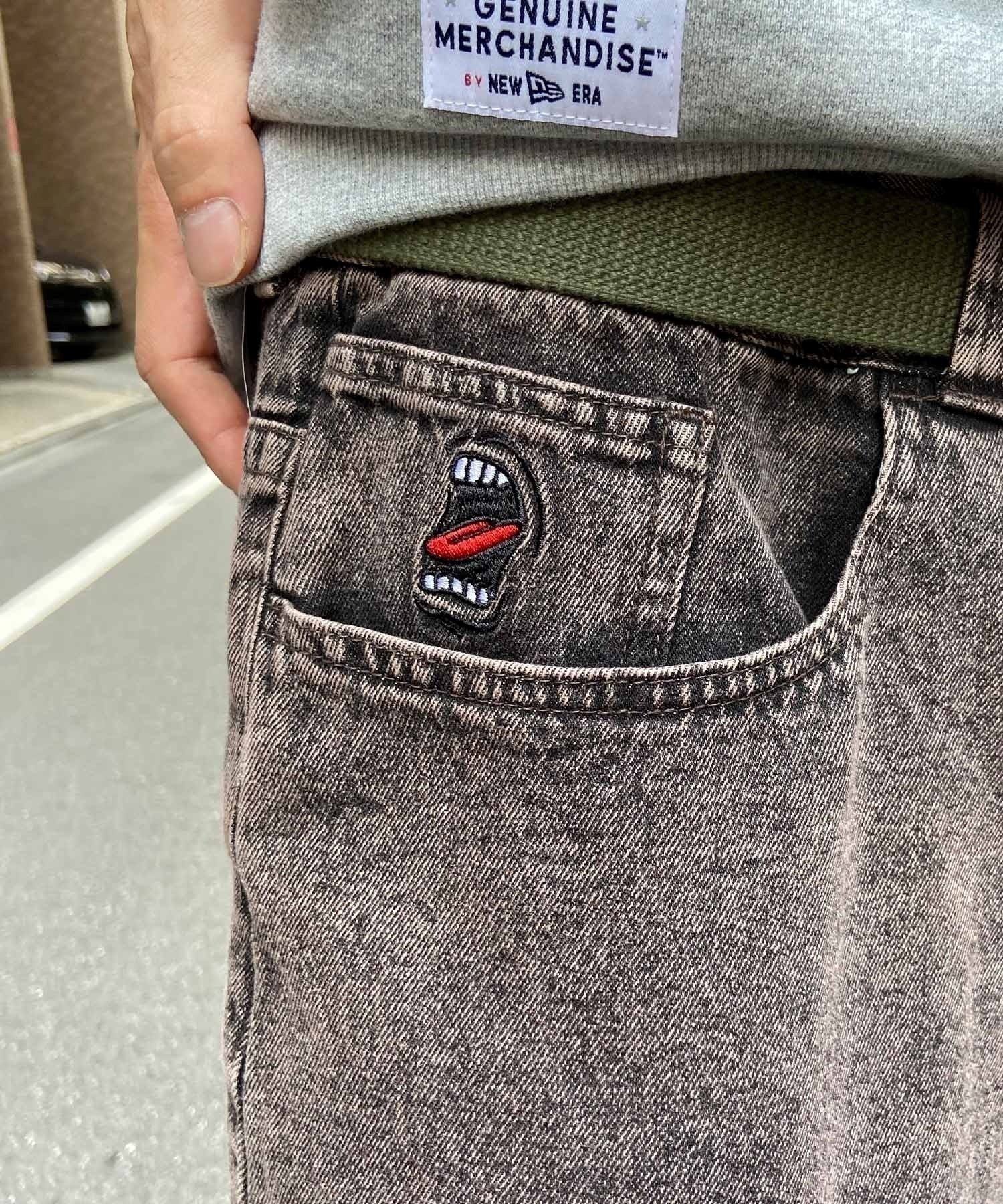 【ムラサキスポーツ限定】SANTACRUZ/サンタクルーズ Big Mouth Pigment Jeans メンズ ロングパンツ 502233501(GREEN-M)