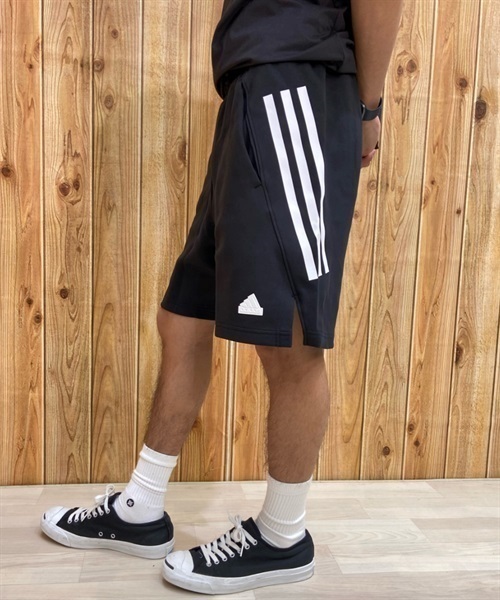adidas アディダス Future Icons 3-Stripes Shorts ECT64 メンズ ショートパンツ KX1 C3(BKWT-M)