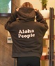 【マトメガイ対象】ALOHA PEOPLE/アロハピープル レディース フルジップパーカー 薄手 APSS2405(CHA-M)