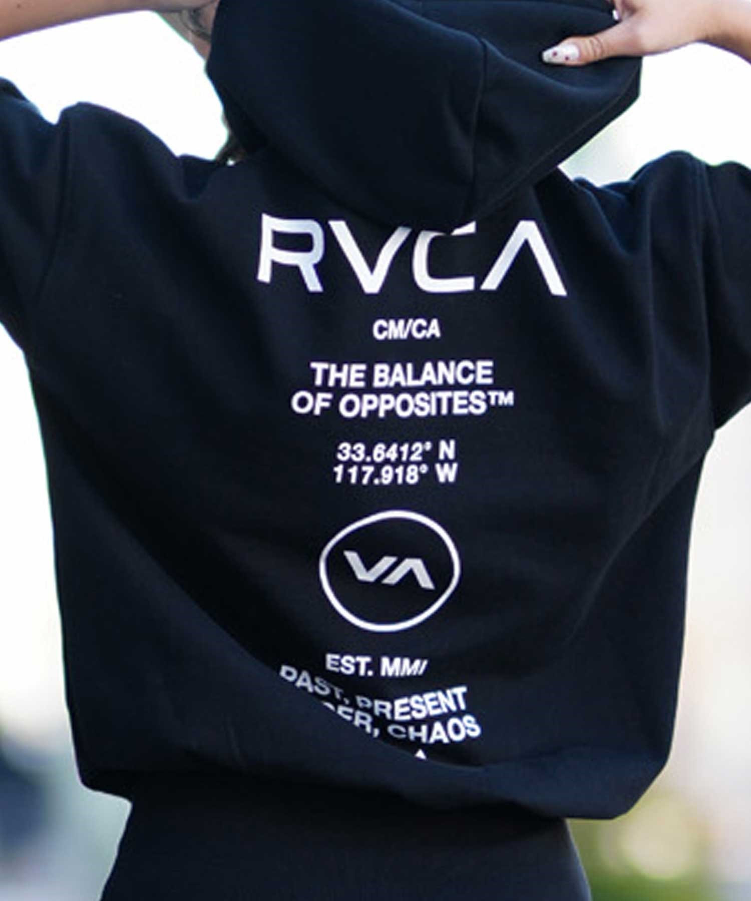 RVCA ルーカ BE043-P50 レディース パーカー ワンピース ムラサキスポーツ限定(CLO-S)