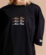 NEW ERA ニューエラ SSCT SCRIPT REPEAT LOGO 13732621 レディース 半袖 Tシャツ KK1 A24(BLK-XL)