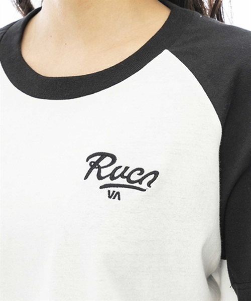 RVCA ルーカ DECCA RAGLAN TEE BD043-243 レディース 半袖 Tシャツ KK2 E5(KH-S)